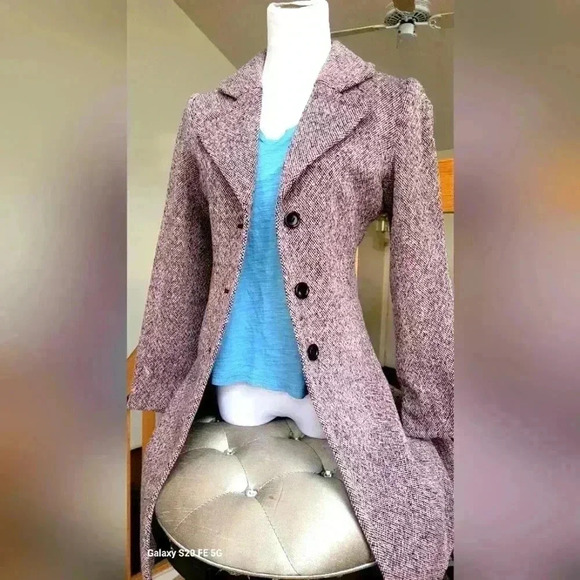 Express Design Studio wool coat, light purple,  XS, in excellent condition. - Picture 1 of 11
